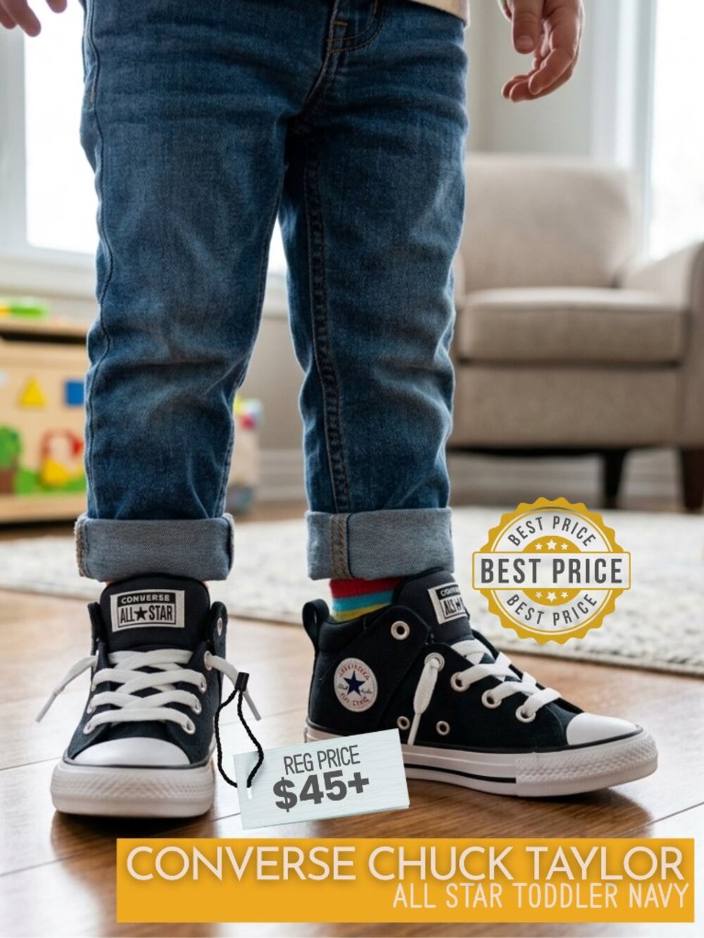 Converse Kids' Chuck Taylor All Star Madison Mid Sneaker - 12 Toddler